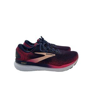 Brooks Ghost 16 Women Size 10 Peacoat Apricot Purple Running Shoe 1204071B422